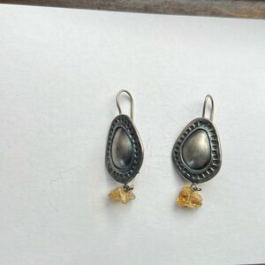 Silpada citrine silver earrings